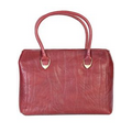 Women's Elephant Print Calf Leather Handbag